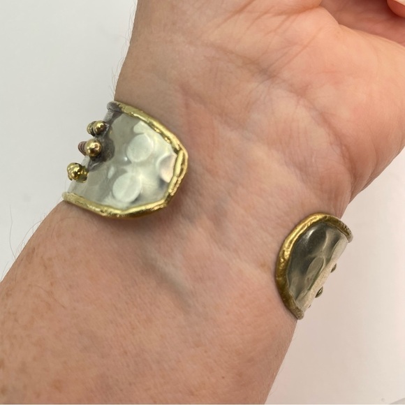 BRUTALIST Mixed Metal Cuff Bracelet - Picture 5 of 16